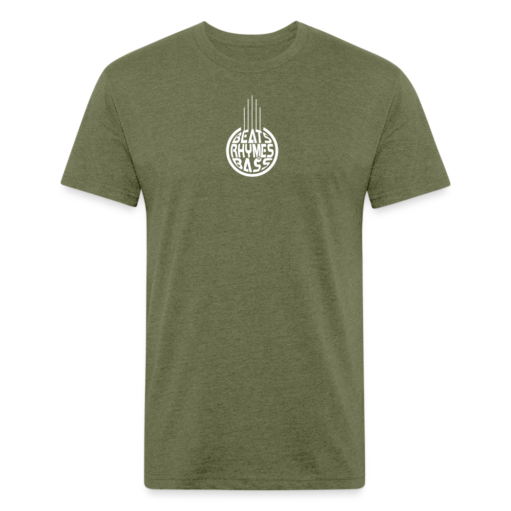 BRB Fitted Cotton/Poly T-Shirt - heather military green