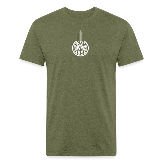 BRB Fitted Cotton/Poly T-Shirt - heather military green