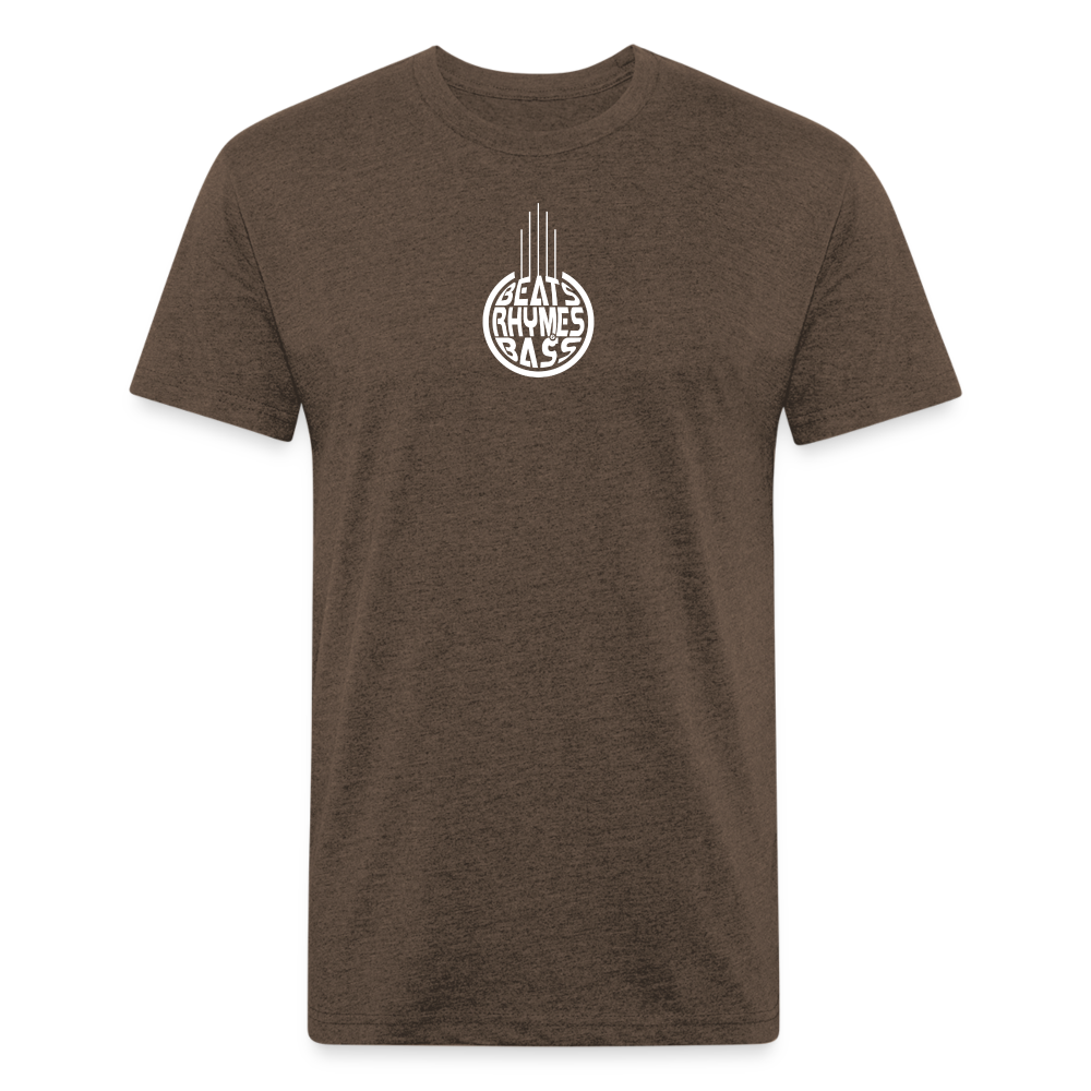 BRB Fitted Cotton/Poly T-Shirt - heather espresso