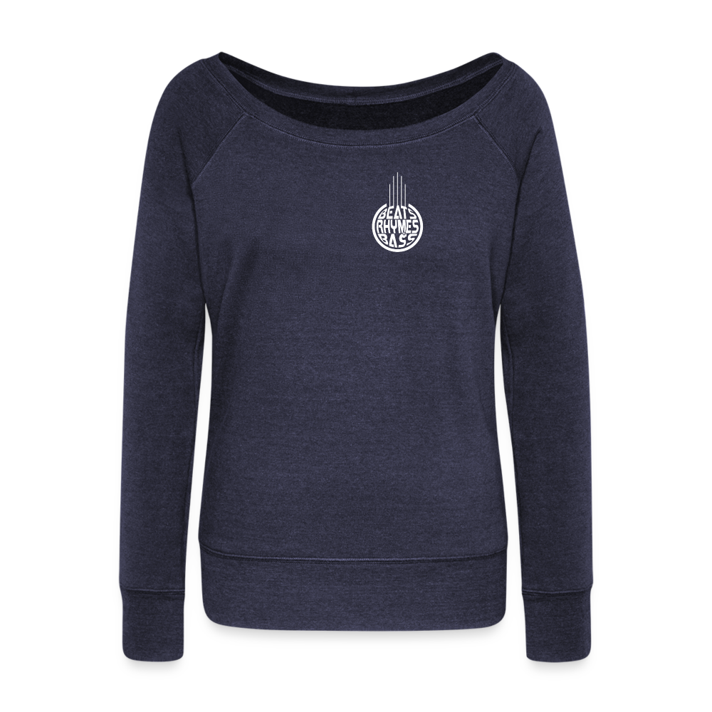 BRB Women's Wideneck Sweatshirt - melange navy