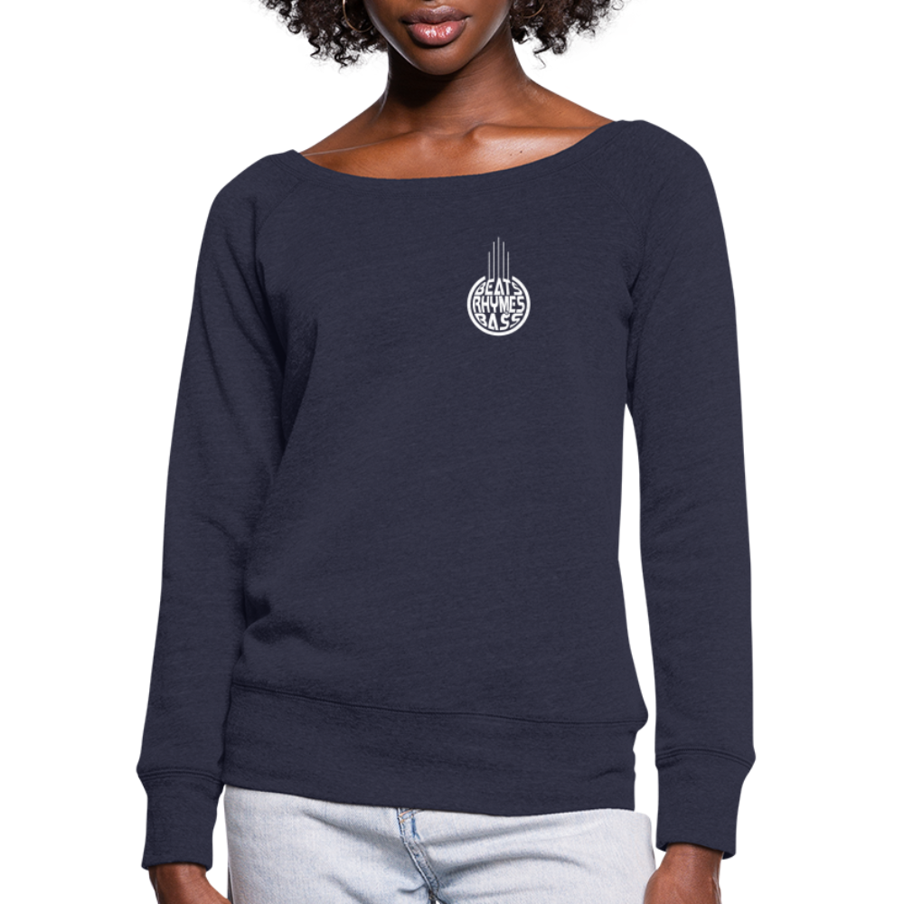 BRB Women's Wideneck Sweatshirt - melange navy